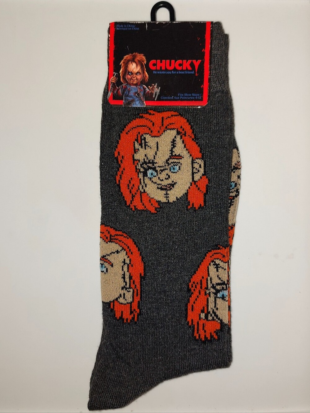 Child's Play Chucky Mens Crew Socks